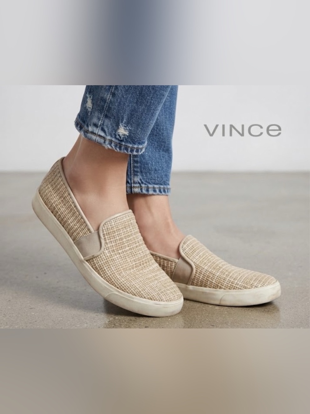 Authentic Vince slip on sneakers tennis shoes 8